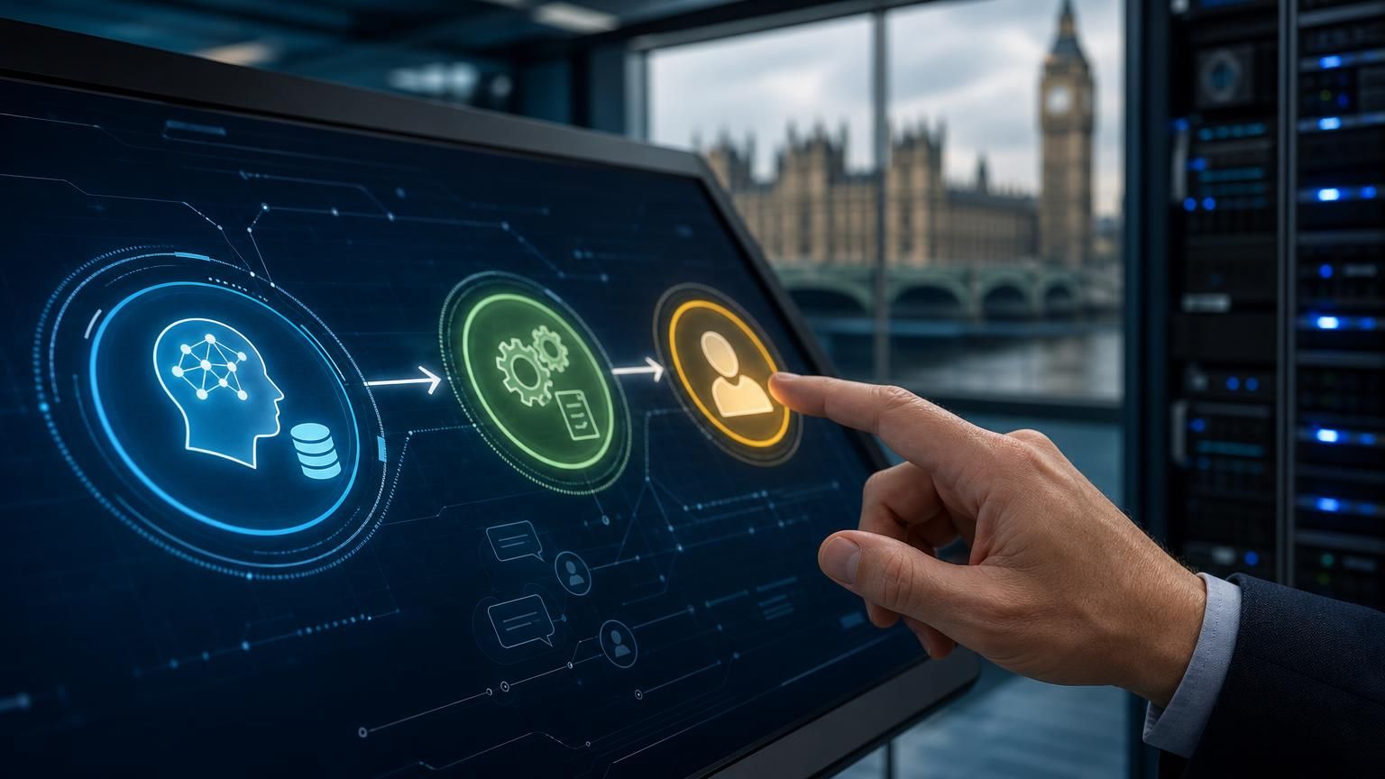 Turning live chat into a UK‑hosted strategic support channel using hybrid AI that routes, explains and hands off cases to humans