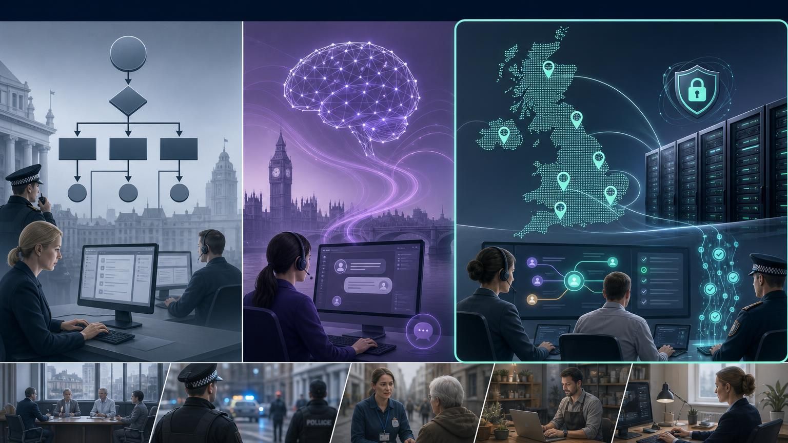 Predictive case routing using UK-hosted hybrid AI live chat to cut triage time and improve auditability for councils, police and regulated teams