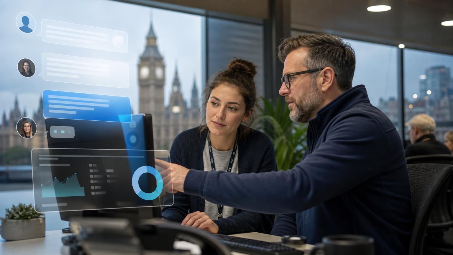 Deploying UK-hosted hybrid AI live chat that combines RAG grounding with human handoff to transform regulated support channels